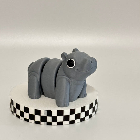 Puddle The Baby Hippo 3D Printed Fidget Collectable