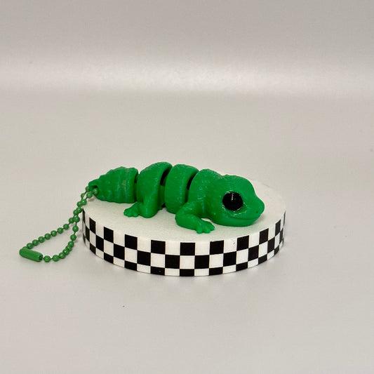 Sprout The Gecko Keychain 3D Printed Fidget Collectable