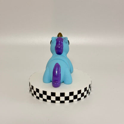 Twilight Drift Magical Blue 3D Printed Fidget Unicorn Collectable