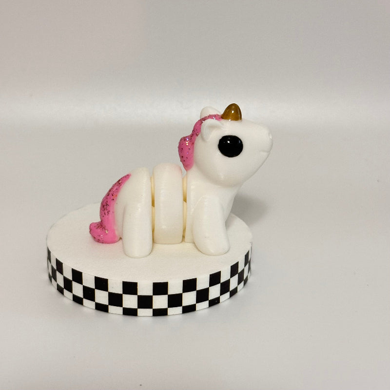 Roseglow Dream Magical Pink 3D Printed Fidget Unicorn Collectable