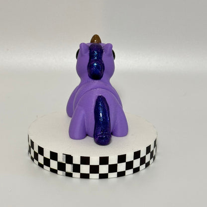 Amethyst Glow Magical Pink 3D Printed Fidget Unicorn Collectable