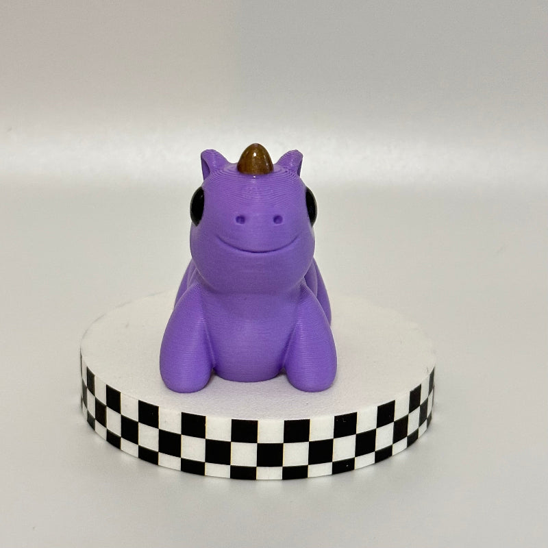 Sunset Sparkle Magical Purple 3D Printed Fidget Unicorn Collectable