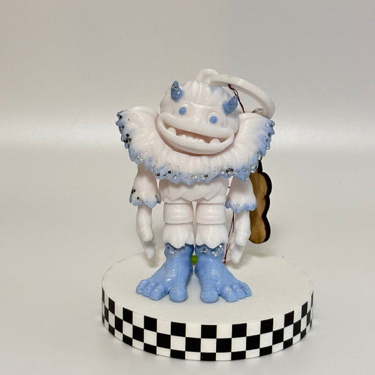 Frosty Toes: Cryptid Yeti Keychain Fidget Collectible