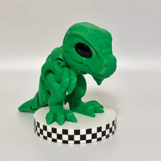 Roary Rex: Large Standing Green T-Rex Fidget Collectible