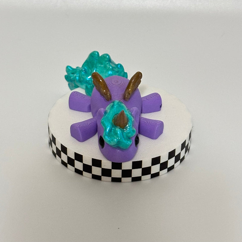 Mystihoof: Purple Unicorn 3D Printed Fidget Collectible