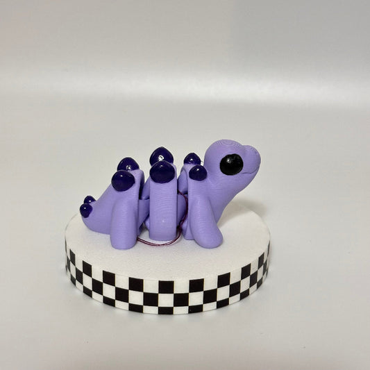 Lilac Lanes: Purple Stegosaurus 3D Printed Fidget Collectible