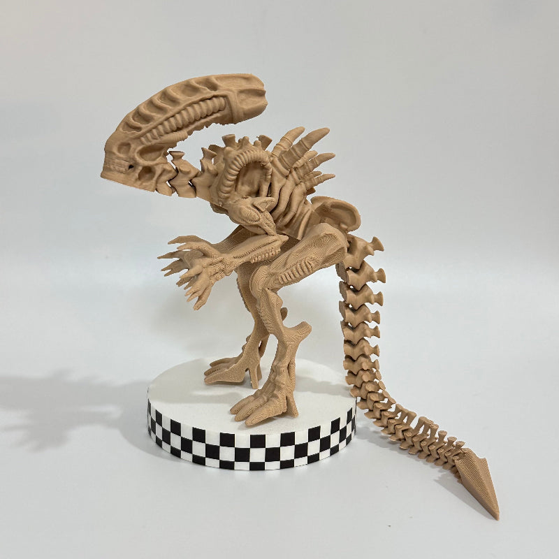 Xeno Alien Skeleton 3D Print Fidget Collectable