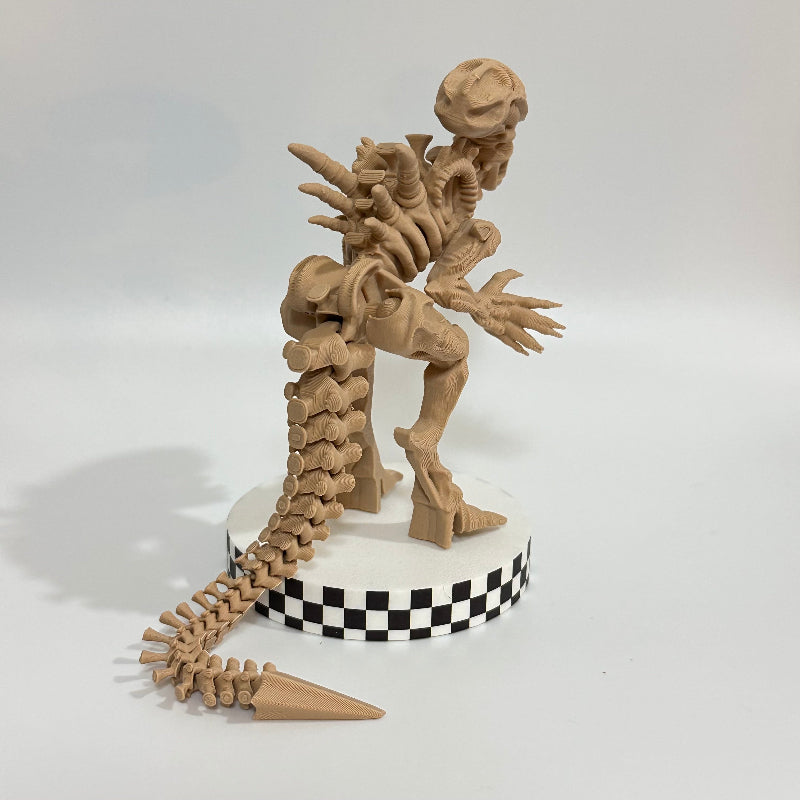 Xeno Alien Skeleton 3D Print Fidget Collectable