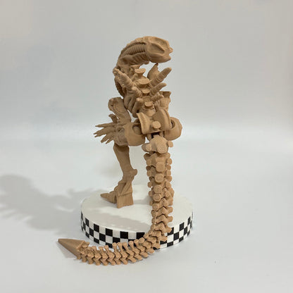 Xeno Alien Skeleton 3D Print Fidget Collectable