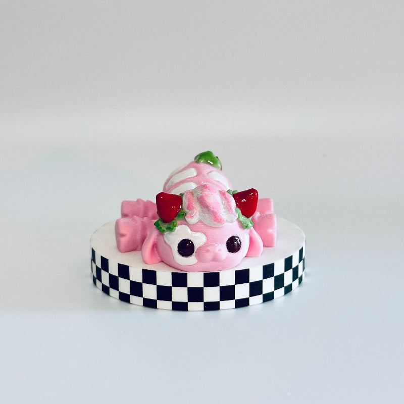 BerryMoo The Strawberry Cow 3D Printed Fidget Collectable