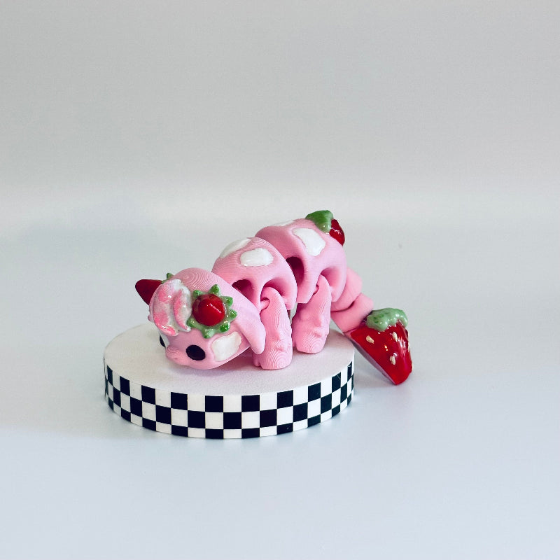 BerryMoo The Strawberry Cow 3D Printed Fidget Collectable