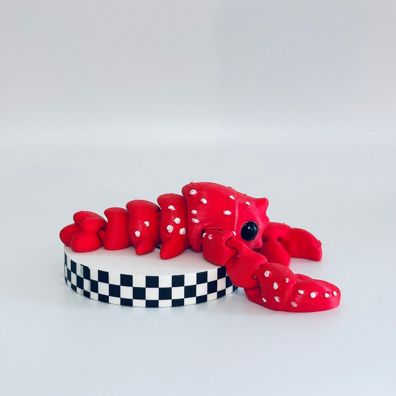 RubyClaw The Lobster 3D Printed Fidget Collectable