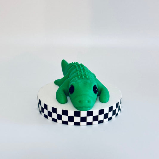 Snapper Green Gator 3D Printed Fidget Collectable