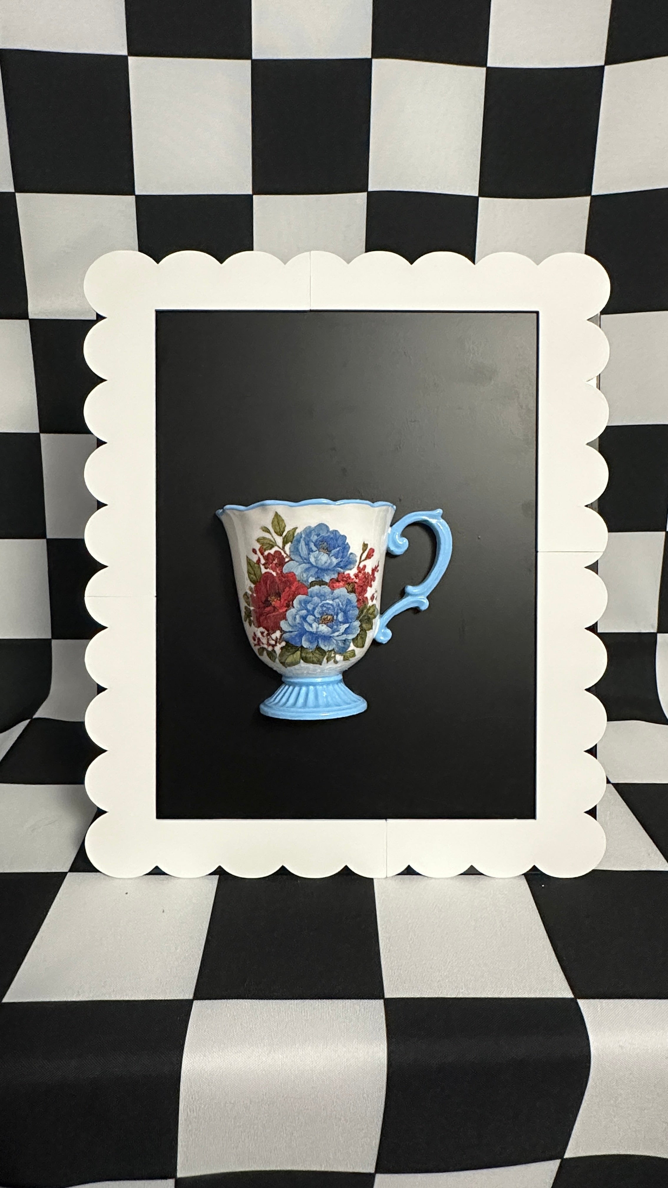 Classic Charm Teacup Magnet & Pen Holder | Cottagecore Kitchen Decor