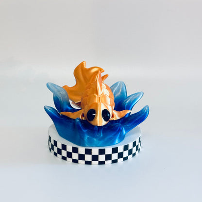 GoldieSplash The Gold Fish 3D Printed Fidget Collectable