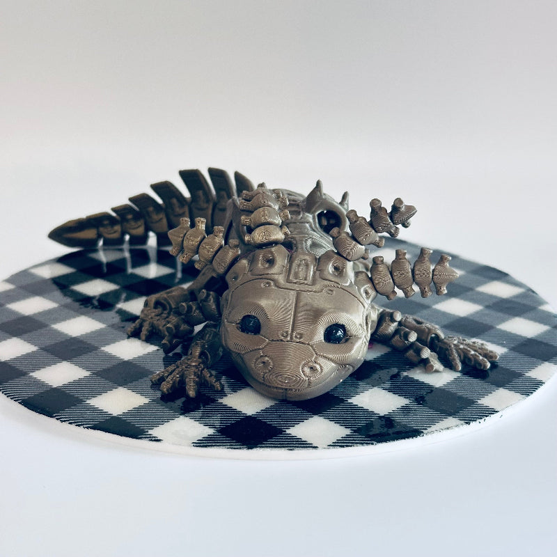 BronzeBot The Axolotl 3D Printed Fidget Collectable