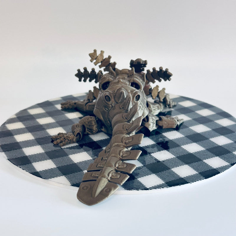 BronzeBot The Axolotl 3D Printed Fidget Collectable