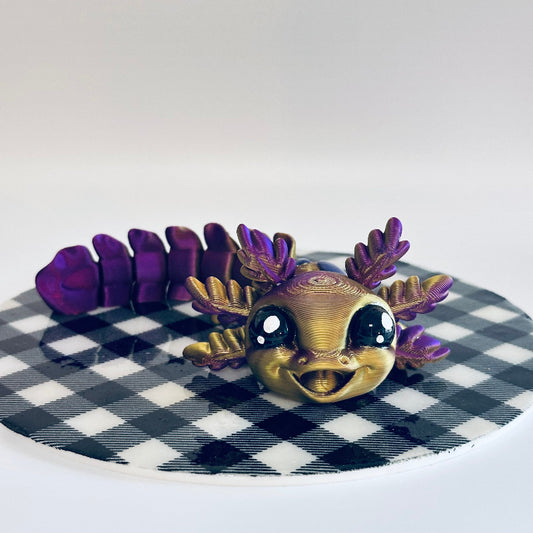 AuroraLottie The Axolotl 3D Printed Fidget Collectable