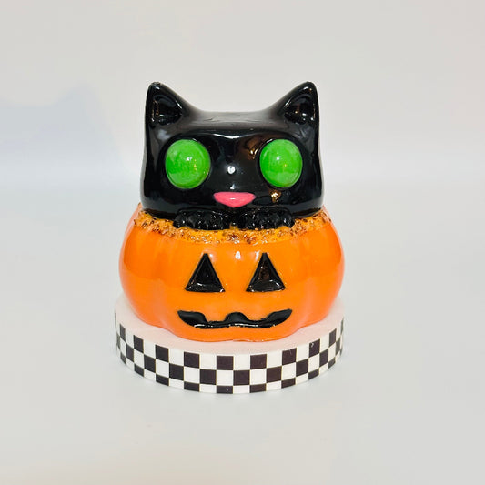 Purrkin The Pumpkin Kitty 3D Printed Shelfie Collectable