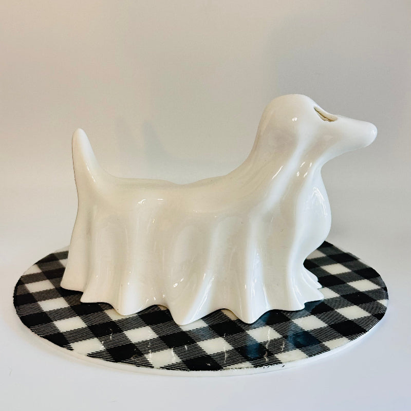 SpookiDox The Ghost Wiener Dog 3D Printed Figurine Collectable