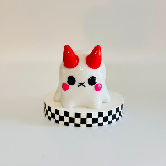 BooHorns the Kawaii Devil Ghost 3D Printed Figurine Collectable