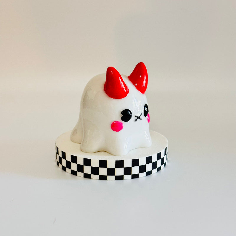 BooHorns the Kawaii Devil Ghost 3D Printed Figurine Collectable
