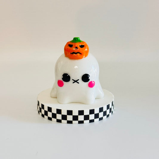 PumpkinBoo the Kawaii Ghost 3D Printed Figurine Collectable