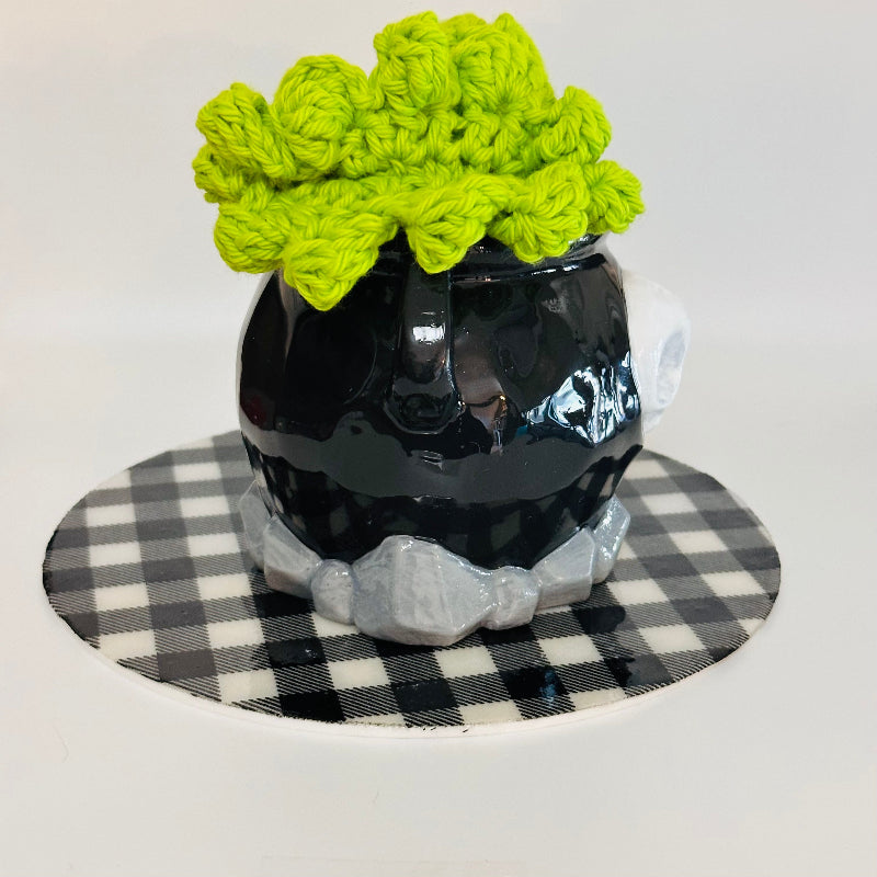 PotionBrewer Cauldron 3D Printed and Crocheted Coaster Set