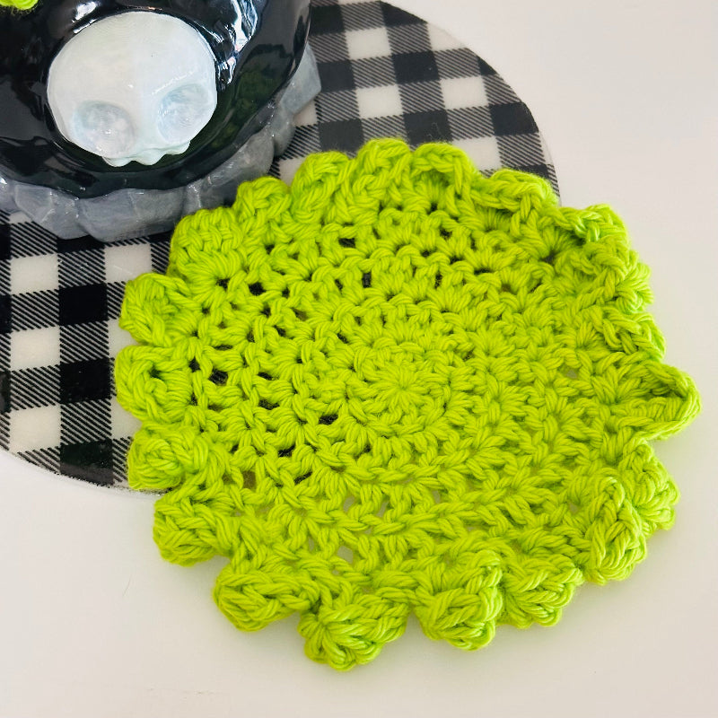 PotionBrewer Cauldron 3D Printed and Crocheted Coaster Set