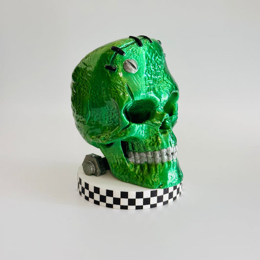 Frankenstein Skull 3D Printed Figurine Collectable