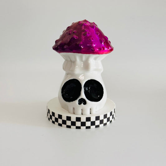 Mushroom Skull 3D Printed Figurine Collectable