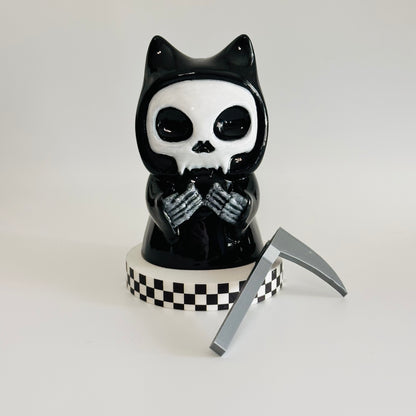 GrimKitty the Chibi Cat Reaper 3D Printed Figurine