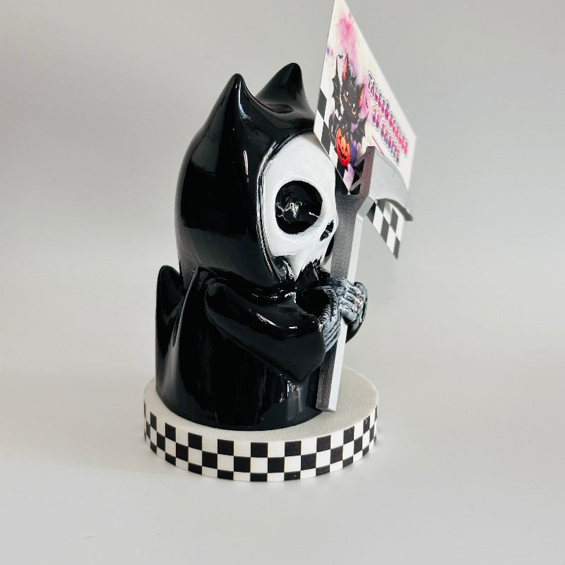 GrimKitty the Chibi Cat Reaper 3D Printed Figurine