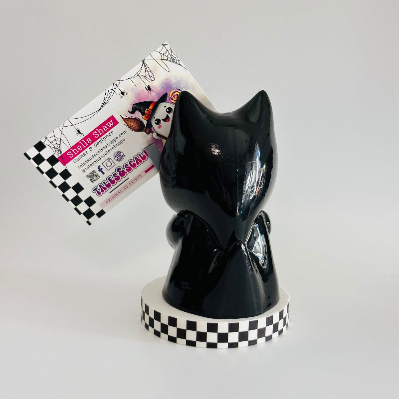 GrimKitty the Chibi Cat Reaper 3D Printed Figurine