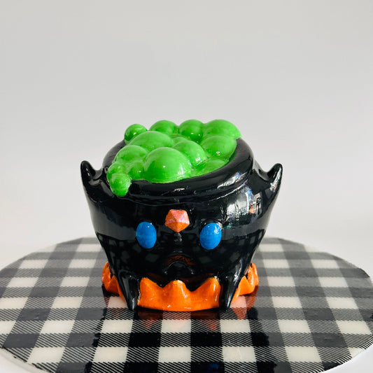 Brewster the Grumpy Cauldron Hauntling 3D Printed Figurine