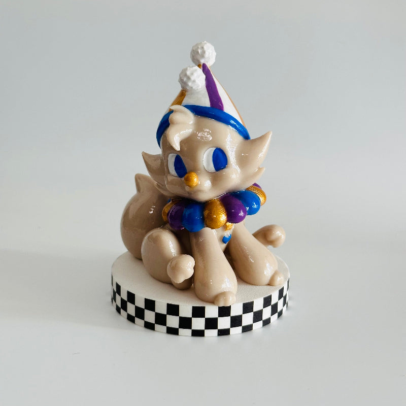 JesterPup the Clown Dog 3D Printed Figurine Collectable
