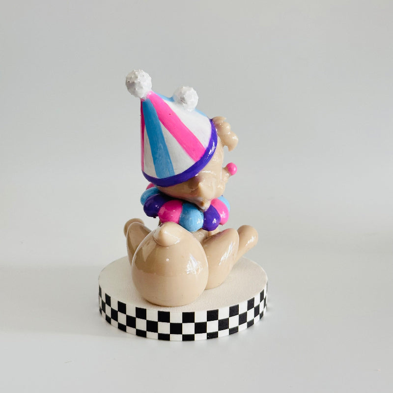 PoodleDoodle the Clown Dog 3D Printed Figurine Collectable