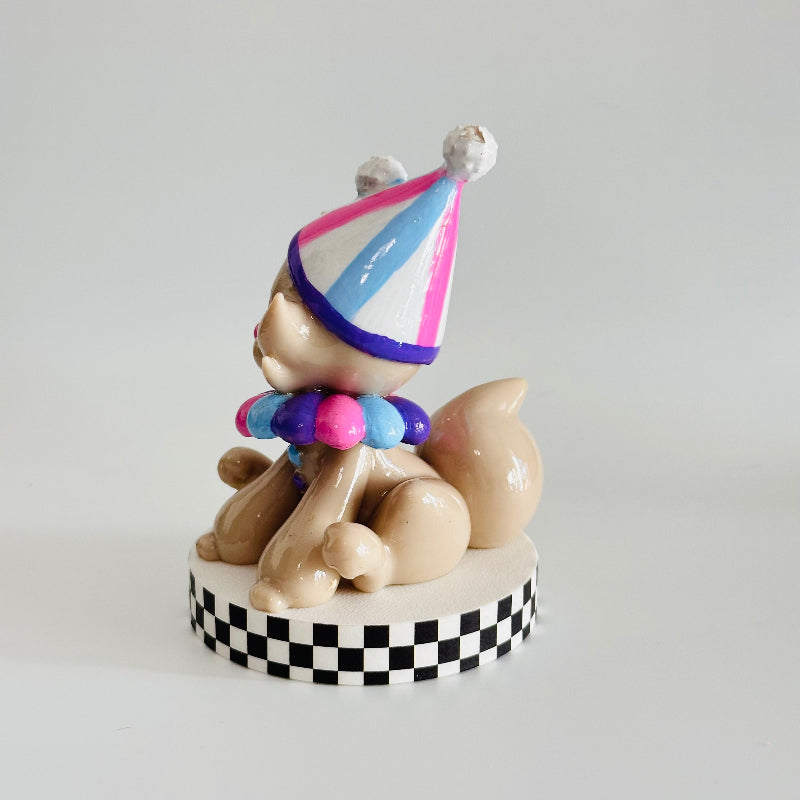 PoodleDoodle the Clown Dog 3D Printed Figurine Collectable