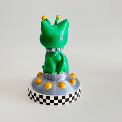 CosmicPaws the Alien Cat 3D Printed Figurine Collectable