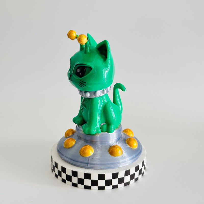 CosmicPaws the Alien Cat 3D Printed Figurine Collectable