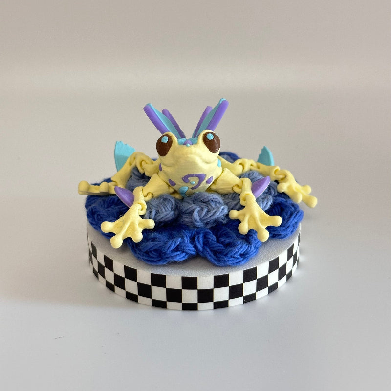 LilaFlutter the Butterfly Frog 3D Printed Fidget Collectable