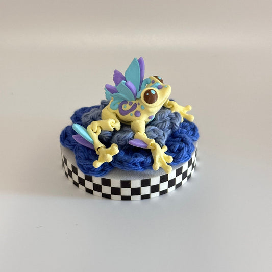 LilaFlutter the Butterfly Frog 3D Printed Fidget Collectable