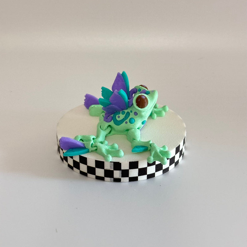 MistyFlutter the Butterfly Frog 3D Printed Fidget Collectable