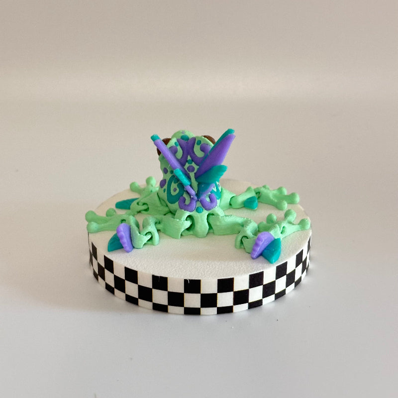 MistyFlutter the Butterfly Frog 3D Printed Fidget Collectable