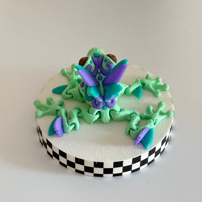 MistyFlutter the Butterfly Frog 3D Printed Fidget Collectable