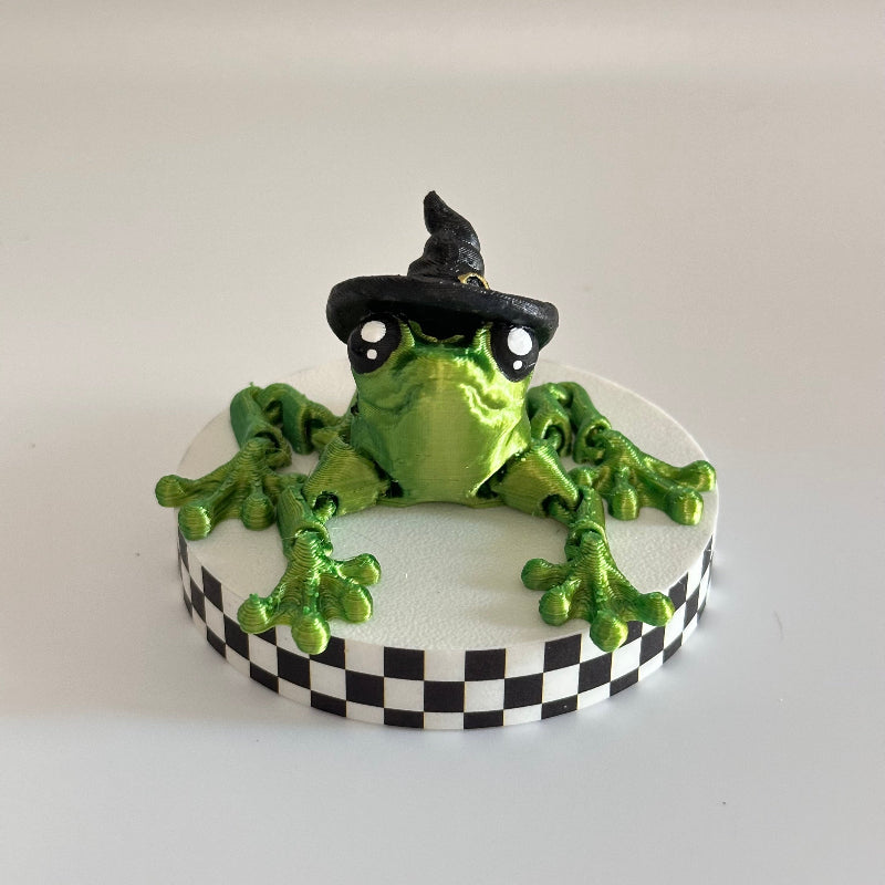 VelvetHex the Enchanted Witch Frog 3D Printed Fidget Collectable