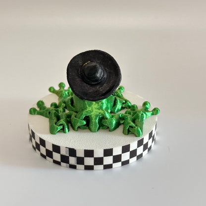 VelvetHex the Enchanted Witch Frog 3D Printed Fidget Collectable