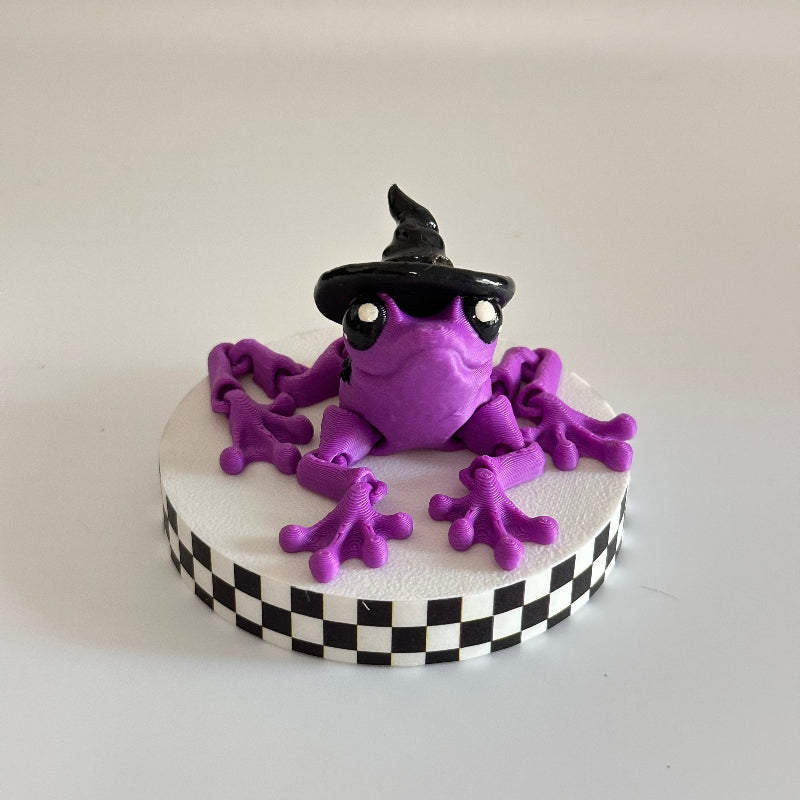 Hexleap the Witchy Frog  3D Printed Fidget Collectable