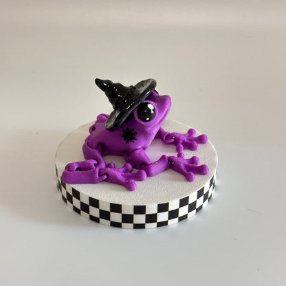 Hexleap the Witchy Frog  3D Printed Fidget Collectable