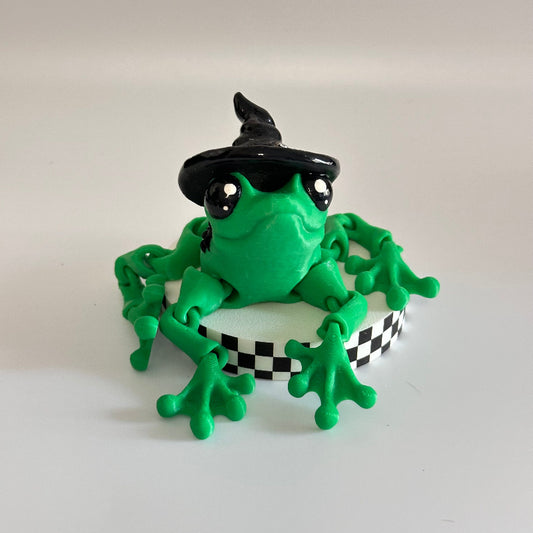 Toadella the Witchy Frog 3D Printed Fidget Collectable